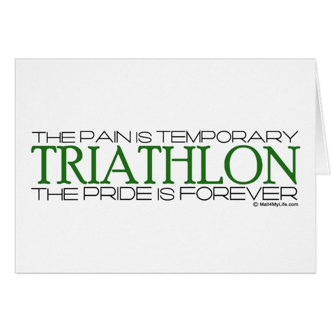 Triathlon - De trots is voor altijd (Voorkant Horizontaal)