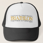 Triathlon - De trots is voor altijd Trucker Pet (Voorkant)