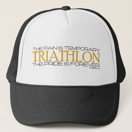 Triathlon - De trots is voor altijd Trucker Pet (Voorkant)