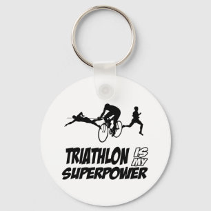 Triathlon design sleutelhanger