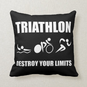Triathlon Destroy Kussen