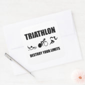 Triathlon Destroy Vierkante Sticker (Envelop)