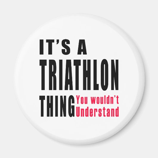 Triathlon Ding Design Magneet (Voorkant)