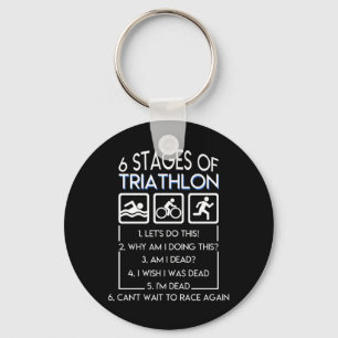 Triathlon doet dit waarom ik dit deed. sleutelhanger