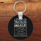 Triathlon doet dit waarom ik dit deed. sleutelhanger (Voorkant)