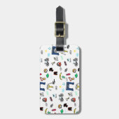 Triathlon Doodles Bagagelabel (Voorkant verticaal)