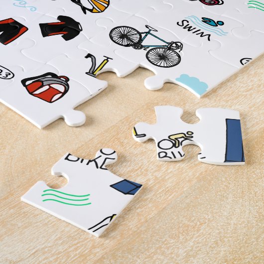 Triathlon Doodles Legpuzzel (Zijkant)