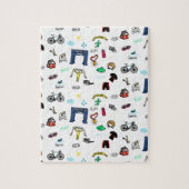 Triathlon Doodles Legpuzzel (Verticaal)