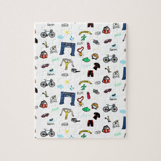 Triathlon Doodles Legpuzzel (Verticaal)
