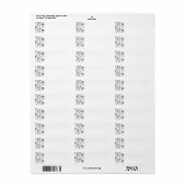 Triathlon Doodles Retouradres Labels (Full Sheet)