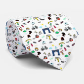 Triathlon Doodles Stropdas (Opgerold)