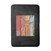 Triathlon - Eat Sleep Triathlon Herhalen Badmat (Voorkant Verticaal)