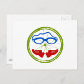 Triathlon Face Briefkaart (Voorkant / Achterkant)