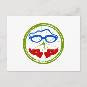 Triathlon Face Briefkaart