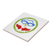 Triathlon Face Tegeltje (Zijkant)