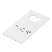 Triathlon-fiets Creditkaart Flessenopener (Achterkant Gekanteld)