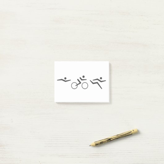 Triathlon-fiets Post-it® Notes (Op bureau)