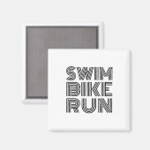 Triathlon-fietsontwerp Magneet (Voorkant / Achterkant)