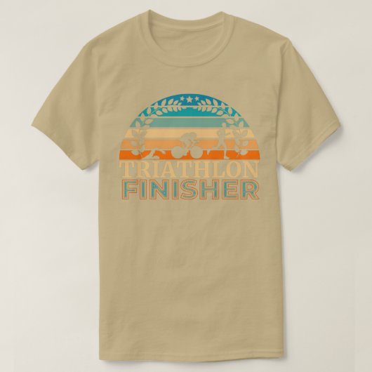 Triathlon finisher perfect voor de eerste triatlon t-shirt (Design voorkant)