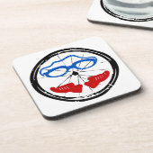 Triathlon Freak logo Drankjes Onderzetter (Linkerzijde)
