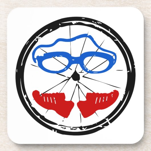 Triathlon Freak logo Drankjes Onderzetter (Voorkant)