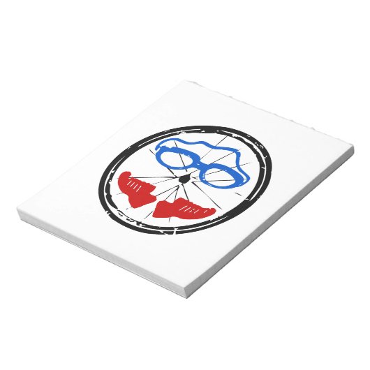 Triathlon Freak logo Notitieblok (Linkerzijde)