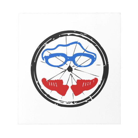 Triathlon Freak logo Notitieblok (Voorkant)
