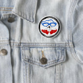 Triathlon Freak logo Ronde Button 5,7 Cm (In situ)