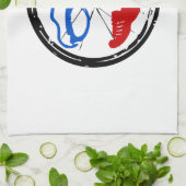 Triathlon Freak logo Theedoek (Gevouwen)