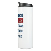 Triathlon Funny 3 Secrets hebben geen Crash Walk Thermosbeker (Geroteerd rechts)