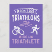 Triathlon Funny Briefkaart (Voorkant)
