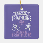 Triathlon Funny Keramisch Ornament (Voorkant)