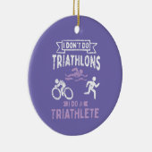 Triathlon Funny Keramisch Ornament (Rechts)