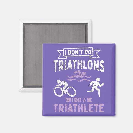 Triathlon Funny Magneet (Voorkant / Achterkant)