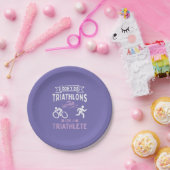 Triathlon Funny Papieren Bordje (Feest)