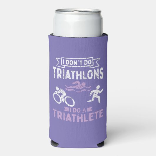Triathlon Funny Seltzer Blikjeskoeler (Seltzer Voorkant)