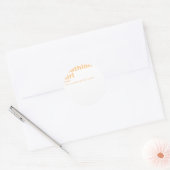 Triathlon Girl - Triathlon Ronde Sticker (Envelop)