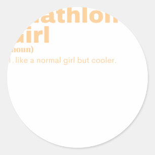 Triathlon Girl - Triathlon Ronde Sticker