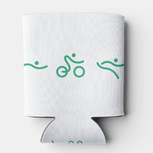 Triathlon Green logo Blikjeskoeler (Achterkant)