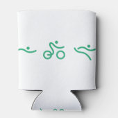 Triathlon Green logo Blikjeskoeler (Achterkant)