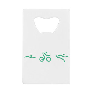 Triathlon Green logo Creditkaart Flessenopener