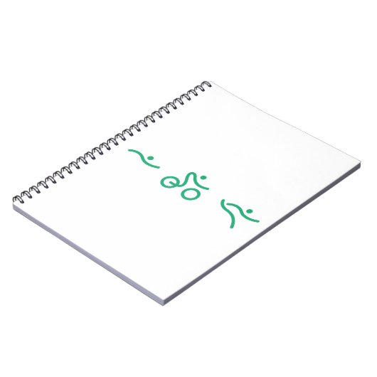 Triathlon Green logo Notitieboek (Linkerzijde)
