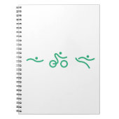 Triathlon Green logo Notitieboek (Voorkant)