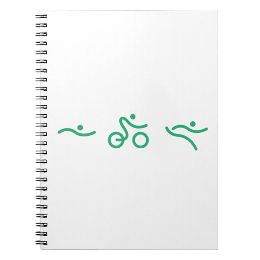 Triathlon Green logo Notitieboek (Voorkant)