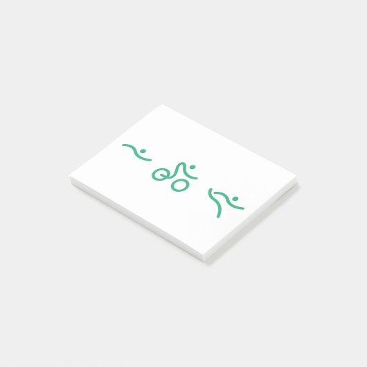 Triathlon Green logo Post-it® Notes (Schuin)