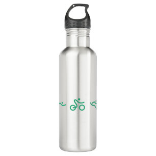Triathlon Green logo Waterfles