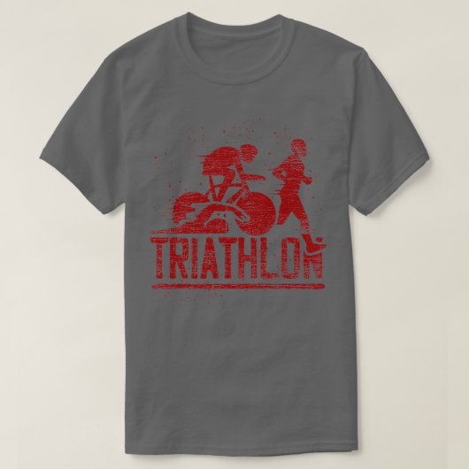 Triathlon Grunge 2 T-shirt (Design voorkant)
