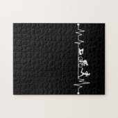 TRIATHLON HEARTBEAT T SHIRT LEGPUZZEL (Horizontaal)