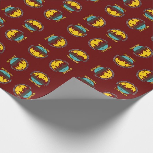 Triathlon. Het avontuur vult je ziel Cadeaupapier (Hoek)