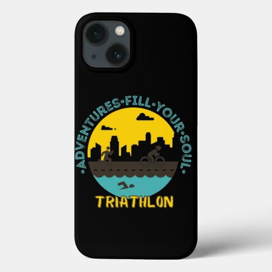 Triathlon. Het avontuur vult je ziel Case-Mate iPhone Case (Achterkant)